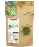 Wholefood Earth Organic Mung Beans 500g GMO Free Vegan High Fibre High Protein Certified Organic