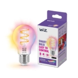 WiZ Smart Colour Filament Vintage Bulb, E27, E17, 6.3W, Connected WiFi Works with Alexa, Google Assistant & HomeKit, App