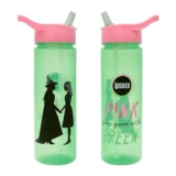 Wicked Water Bottle 600ml with Straw Glinda Elphaba