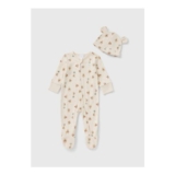 Winnie the Pooh Baby Cream Sleepsuit & Hat Set (Newborn-23mths)