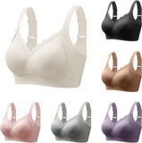 Wireless Bras for Women UK Seamless Bralettes Comfort Support Everyday Bralette Full Coverage Push Up Bra Sports Bras Ladies Zero Feel Bralettes with Adjustable Straps Plus Size Lingerie