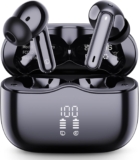 Wireless Earbuds, 2026 Bluetooth 5.4 Headphones in Ear with 4 ENC Noise Cancelling Mic, Wireless Earphones with HiFi Stereo, 40H Playtime, LED Display, Bluetooth Earbuds IP7 Waterproof, Light, USB-C