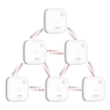 Wireless Interlinked Smoke Alarm EN14604 Certified Fire Detector with Replaceable Battery – White SP-SS-ZS12