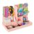 Withosent 5-Piece Modular Pen Holder Desk Organizer (Pink)