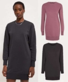 Womens Dark Pink / Charcoal Sweater Dress With Pockets, Sizes 8-24 10% Off with George Reward Points Free C&C