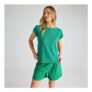Womens Jade Plisse Top