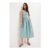 Womens Light Blue 2 in 1 Cotton Dress
