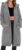 Womens Long Hoodies Zip Up Longline Hoodie Fleece Ladies Sweatshirt Jacket Hooded Coat Casual Loose Hoody with Pockets
