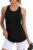 Womens Split Back Gym Vest – Mesh Racerback Yoga Tank Top, Quick Dry Sleeveless Athletic Shirt for Running and Fitness