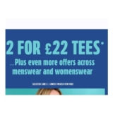Womens T-Shirts – 2 for £22 FREE Delivery