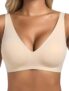 Womens Wireless Jelly Push Up Bra Seamless Non Wired Bras for Women UK – Padded Full Coverage T-Shirt Bra Comfort Soft Support Everyday Bralettes
