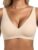 Womens Wireless Jelly Push Up Bra Seamless Non Wired Bras for Women UK – Padded Full Coverage T-Shirt Bra Comfort Soft Support Everyday Bralettes