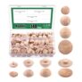 Wood Hole Plugs Set, 140 Pcs, 4 Sizes