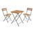 Wood Table & Chair Bistro Set