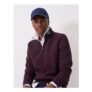 Wool Blend Crew Cap in Navy