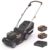 Worx 40V (2x20V) 37cm Brushless Cordless Mower – Includes 2x 4.0Ah Batteries & Dual Charger (5 Years Warranty)