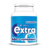 Wrigleys Extra Chewing Gum, Peppermint Flavour, 46 pieces, Sugar Free Chewing Gum Bottle with Xylitol – £1.12 / £1.06 S&S