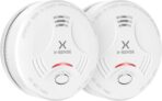 X-Sense Smoke Alarm for Home, 10-Year Battery Fire Alarm, LED Indicator & Silence Button, Smoke Detector Battery Operated, Conforms to EN 14604 Standard, SD11, 2-Pack