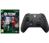 XBOX Wireless Controller (Carbon Black / Robot White) & EA Sports FC 26 – Xbox Series X / Xbox One Bundle