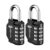 XShield 4-Digit Combination Padlock Heavy-Duty Keyless Lock with 10,000 Code Options Weather Resistant Alloy Body (Pack of 2)