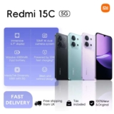 Xiaomi Redmi 15C 5G 4128GB Global Version 120Hz 6.9 Dot Drop Display – w/Code, Sold By Xiaomi Tech World Store