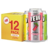 YEW Sparkling Water Mixed Pack – 12 x 440ml Cans, ZERO Sugar, ZERO Sweetener, All Natural Apple, Lemon, and Rhubarb Flavoured Water