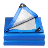 YIJUHOU Waterproof Heavy-Duty Tarpaulin, 115 GSM, 2x2m, Blue