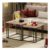 YITAHOME 2-Piece Wooden Nesting Coffee Tables with Metal Frame