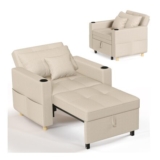 YODOLLA 3-in-1 Convertible Sleeper Chair Bed