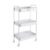YOSLAK 3-Tier Metal Rolling Cart with Lockable Casters