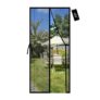 YRH Magnetic Fly Screen Door with Stay-Open Buckles, No-Drill Install