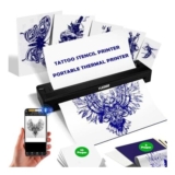 YUEBBB Wireless Tattoo Printer, Mobile and PC Compatible, Papers Included