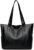 YXQSED Ladies Tote Womens Bags Shoulder Handbag Simple PU Leather Top Handle Handbags Work School Shopping Bags for Women with Zip and Inner Pocket(Black)