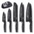 Yabano 5 Piece Kitchen Knife Set with 5 Blade Guards and Sharpener