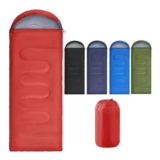 Yaheetech 3-Season Single Sleeping Bag, Lightweight, Red