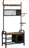 Yaheetech Coat Stand, Coat Rack & Shoe Rack, Industrial Hall Tree, 10 Removable Hooks – Shipped / Sold by Yaheetech