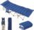 Yaheetech Folding Camping Cot Portable Outdoor Bed for Adults w/Mat & Storage Bag & Carry Bag, Heavy Duty Cots for Outdoor Travel & Office/Home Nap Blue Cot/Blue Pad