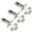 Yale Locks 3PM888CH2 Tubular Mortice Latches 64mm 2.5-inch – Chrome Finish (Pack of 3)