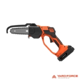 Yard Force 20V 12cm Mini Chainsaw 20V (2Ah) Battery & Charger Bundle – in-store price £47.99/ online £49.99