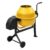 Yellow Cement Mixer with Wheels – 63L – Sold by homeselections