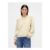 Yellow Relaxed Saddle-Sleeve Crew Neck Jumper