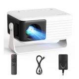 Yoton Y3 Mini Projector, Auto Keystone, 360 Rotating, 1080P, Black