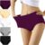 YouShow Womens Knickers High Waist Cotton Underwear for Women Ladies Full Briefs Pant Multiple Colors and Sizes 5 Pack