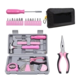 ZAselect Pink 29-Piece Electrician Tool Kit with Storage Bag