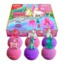 ZIMPLI 6 Large Unicorn Bath Bombs with Toys Gift Set