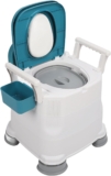 ZJchao Bedside Commode Chair, Portable Bedside Toilet, Adjustable Height Portable Loo with Detachable Armrest Non Slip Anti Rollover Potty Sofa SoftOdor Proof
