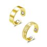 Zecimi Adjustable Rings for Women, 2-Pack Neutral Fidget Ring Set