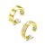 Zecimi Adjustable Rings for Women, 2-Pack Neutral Fidget Ring Set