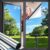 Zindoo Window Film Privacy One Way Clear, Reflective Window Film Anti Glare, Privacy Film for Glass Windows with Tools, UV Blocking Self Adhesive Window Tint Film Home Office Car (40x200cm, Silver)
