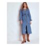 Zip Denim Straight Dress mid Vintage Denim